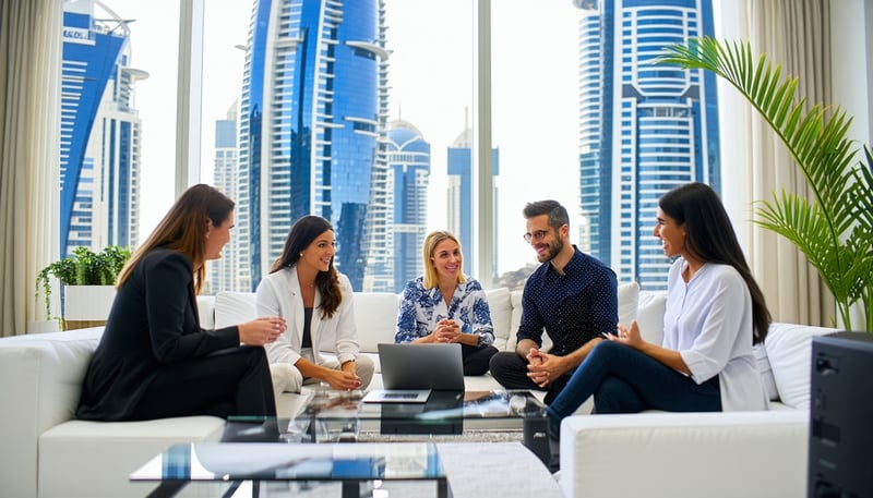 Doyel SEO Digital Marketing Agency team collaborating on digital strategy in Doha, Qatar